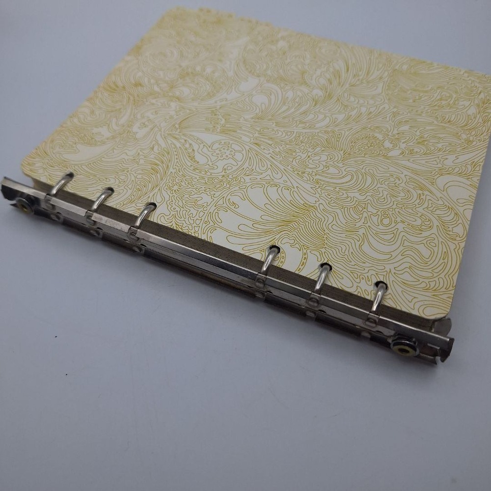 Vintage CR Gibson Address Book Organizer Grid Pattern Broken Cover Binding - Picture 5 of 12